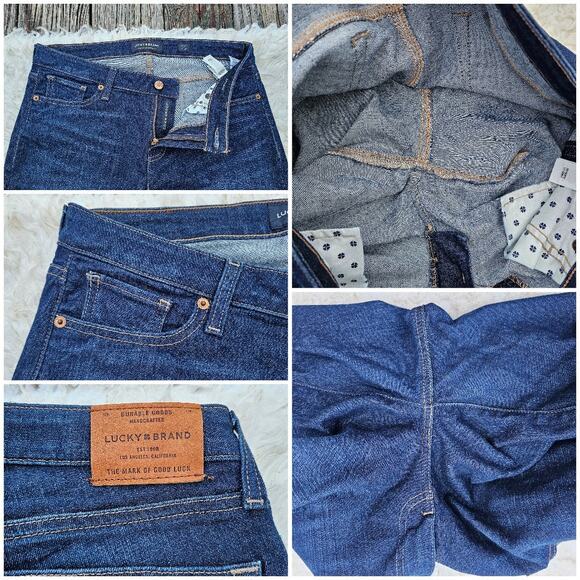 Bootcut Jeans Lucky Brand Lolita Size 8 / 29 Dark Wash Stretch Denim Women's - Picture 6 of 10